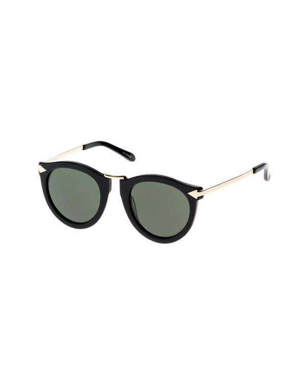 Karen Walker Black Harvest Sunglasses with Case Karen Walker Harvest - Black – endlesseyewear main image 4