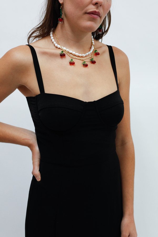 Capulet Ariella Bustier Midi Dress - Black