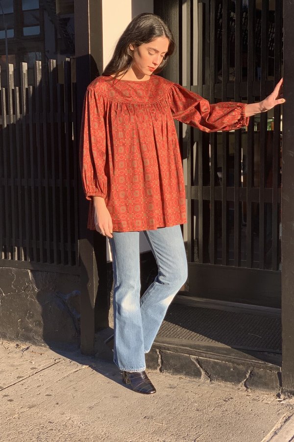 VINTAGE YSL TOP - RED | Garmentory