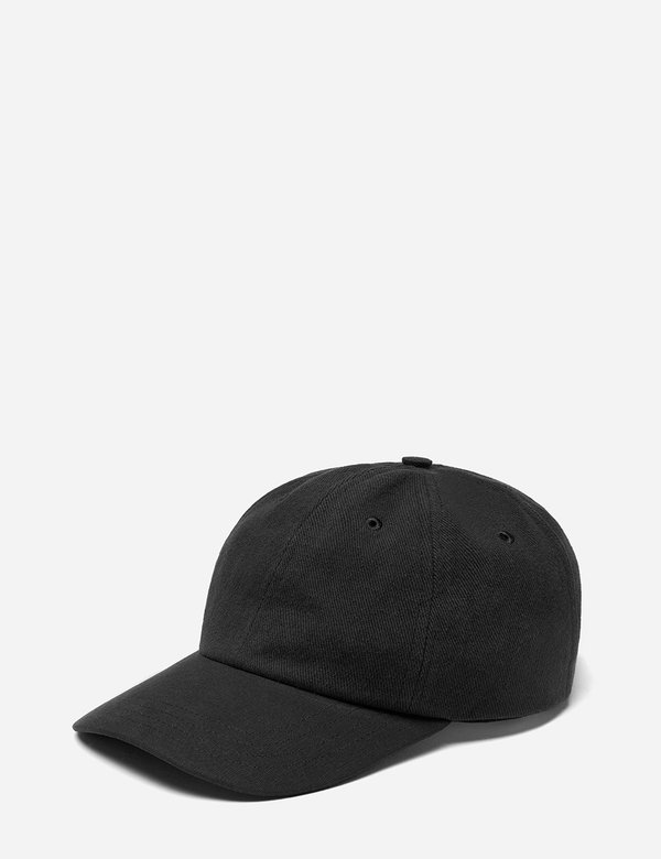 Folk 6-Panel Cotton Twill Cap - Soft Black Folk 6-Panel Cotton Twill Cap - Soft Black