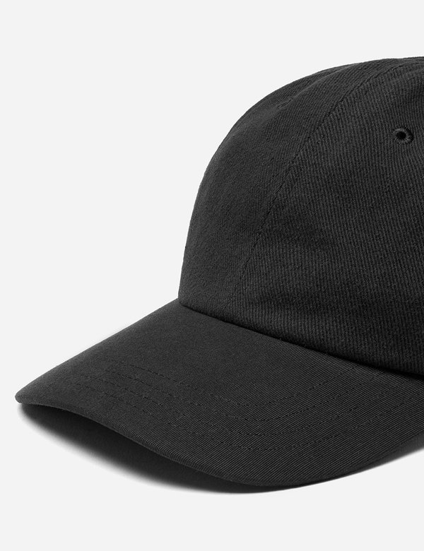Folk 6-Panel Cotton Twill Cap - Soft Black Folk 6-Panel Cotton Twill Cap - Soft Black