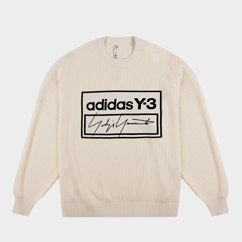 Adidas x Y-3 Tech Knit Crew Sweater - Ecru | Garmentory