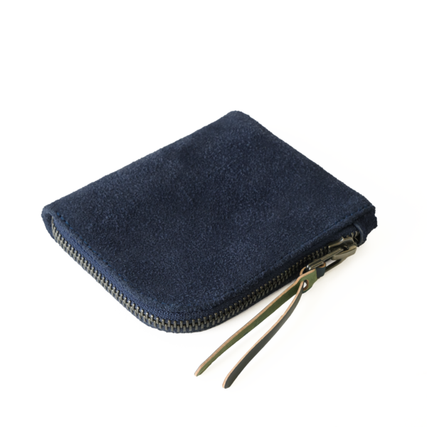 MAKR Zip Luxe Horween® Suede Wallet - Navy MAKR Zip Luxe Horween® Suede Wallet - Navy
