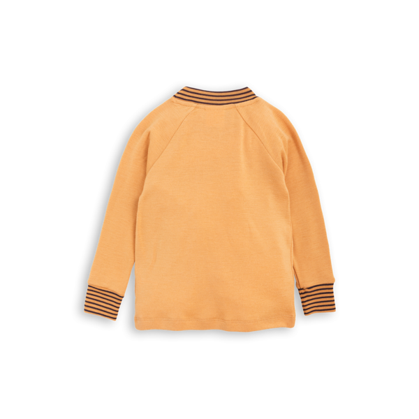 Kids Mini Rodini Oh La La Wool Long Sleeve Raglan Tee - Beige Kids Mini Rodini Oh La La Wool Long Sleeve Raglan Tee - Beige