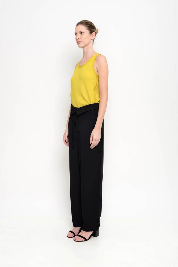 Uma Raquel Davidowicz Arkansas Wide Leg Crepe Pants - Black Uma Raquel Davidowicz Arkansas Wide Leg Crepe Pants - Black