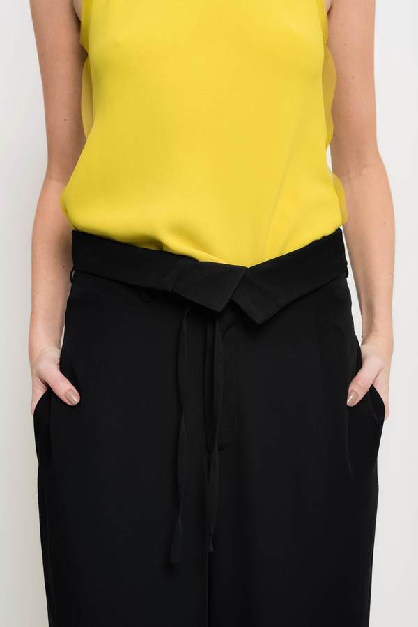 Uma Raquel Davidowicz Arkansas Wide Leg Crepe Pants - Black Uma Raquel Davidowicz Arkansas Wide Leg Crepe Pants - Black