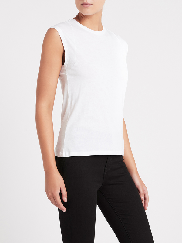 FRAME Denim Le Mid Rise Muscle Tank - Blanc FRAME Denim Le Mid Rise Muscle Tank - Blanc