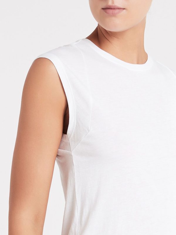 FRAME Denim Le Mid Rise Muscle Tank - Blanc FRAME Denim Le Mid Rise Muscle Tank - Blanc