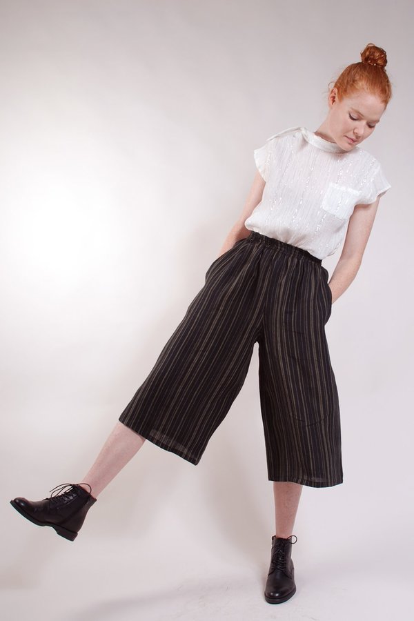 Built by Wendy Gauchos - Black/Olive Stripe Built by Wendy Gauchos - Black/Olive Stripe