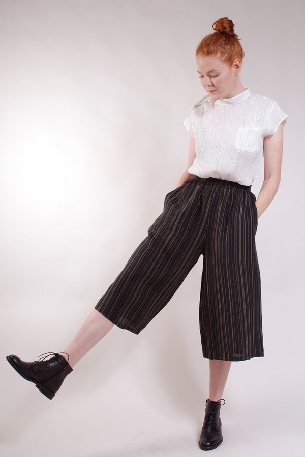 Built by Wendy Gauchos - Black/Olive Stripe Built by Wendy Gauchos - Black/Olive Stripe