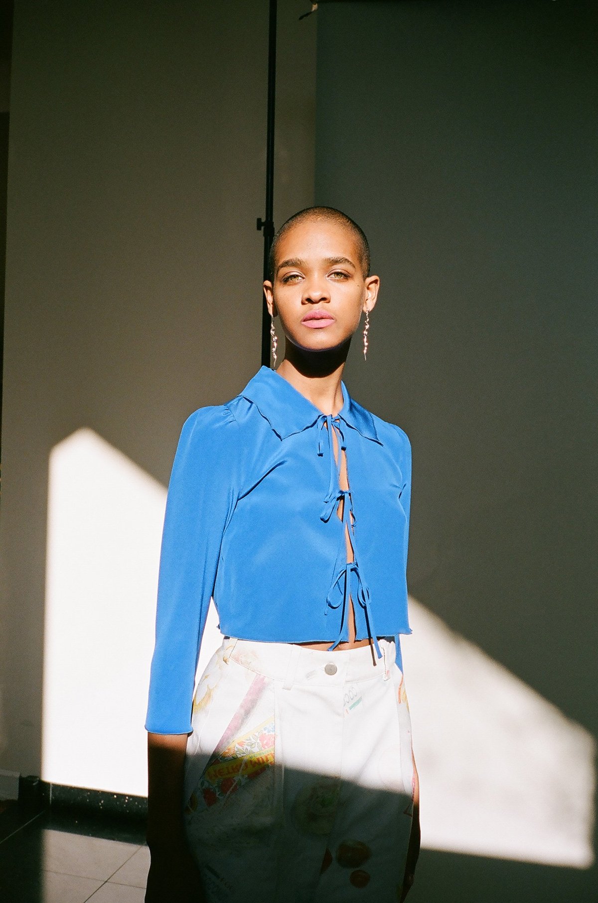 Maryam Nassir Zadeh Tahoe Wren Blouse - electric blue | Garmentory