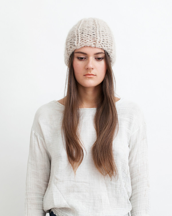 Maiami Berlin Mohair Hat Maiami Mohair Gradient Bomber Cardigan - Purple - Light Blue  main image 2
