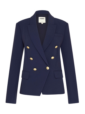 L'agence Kenzie Double Breasted Blazer - Navy L'agence Kenzie Double Breasted Blazer - Navy