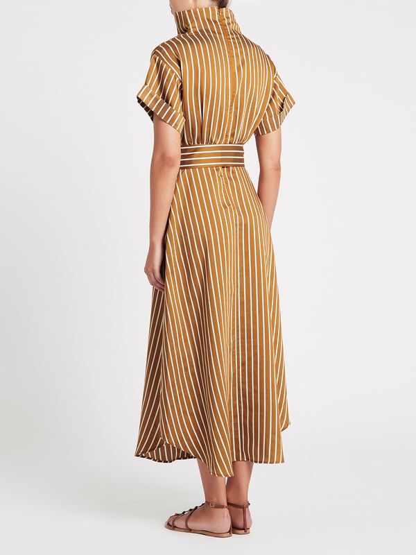 C & M Camilla And Marc Zion Stripe Dress - Tan C & M Camilla And Marc Zion Stripe Dress - Tan