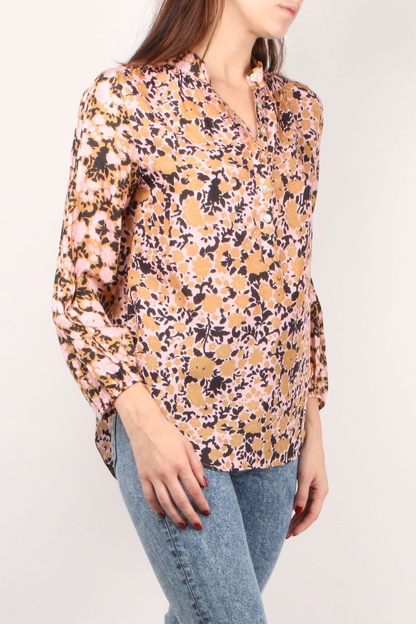 Apiece Apart Core Bravo Blouse - Pink Floral Apiece Apart Core Bravo Blouse - Pink Floral