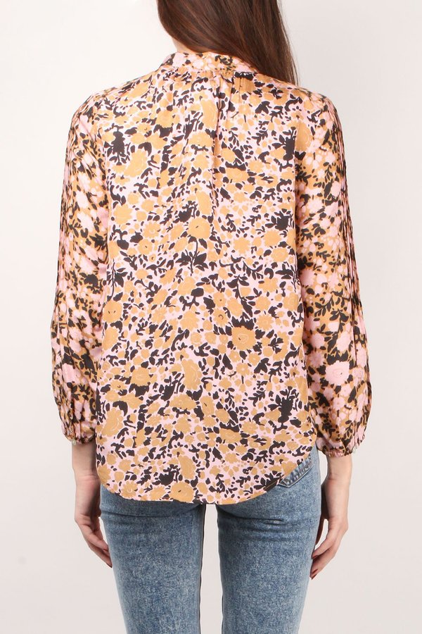 Apiece Apart Core Bravo Blouse - Pink Floral Apiece Apart Core Bravo Blouse - Pink Floral