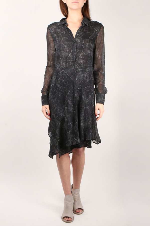 Go by Gosilk Go Flirty Shirt Dress - Marble Print Go by Gosilk Go Flirty Shirt Dress - Marble Print