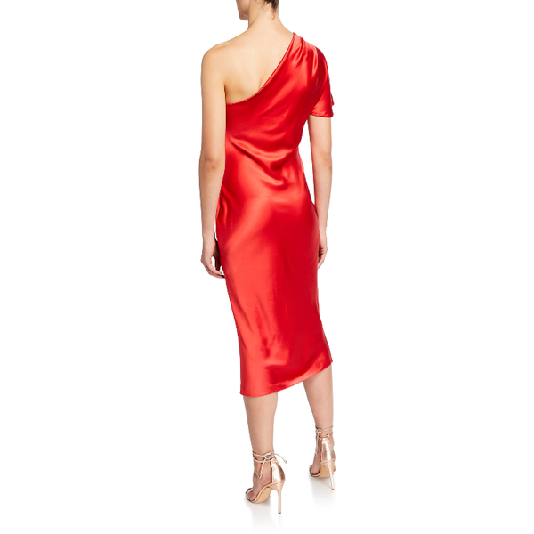 fleur du mal one shoulder dress