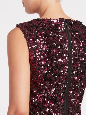 Rebecca Taylor Stretch Sequin Top - Plum Rebecca Taylor Stretch Sequin Top - Plum