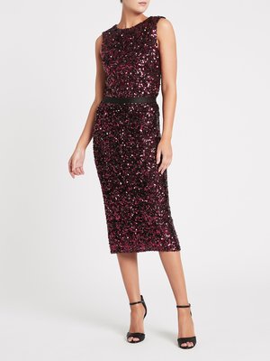 Rebecca Taylor Stretch Sequin Top - Plum Rebecca Taylor Stretch Sequin Top - Plum