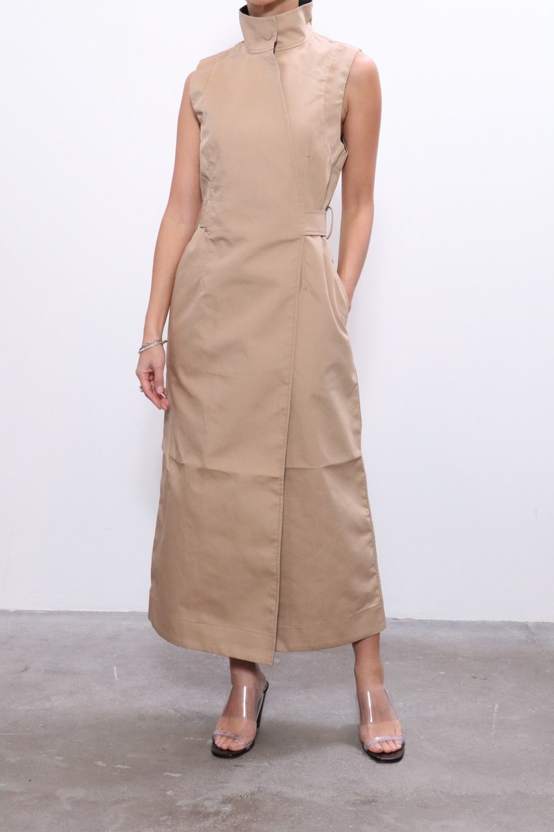 ganni double cotton dress Ganni Black Cotton Poplin V-Neck Midi Dress