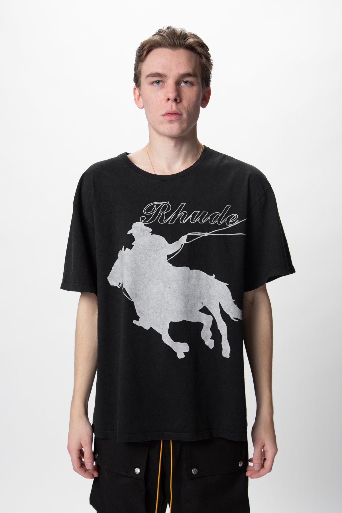 ☆夏におすすめ！☆ RHUDE LOVERS SHORT SLEEVE T-SHIRT Rhude Rhude Lovers Slub T-Shirt | Saks Fifth Avenue