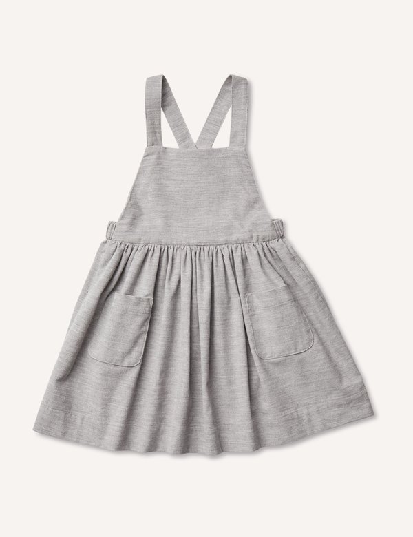 Ins Pinafore Dress - Heather Grey | Garmentory