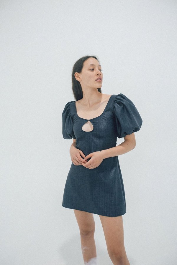 Georgia Alice Mia Mini Dress - Navy Sparkle | Garmentory Georgia Alice Mia Mini Dress - Navy Sparkle | Garmentory
