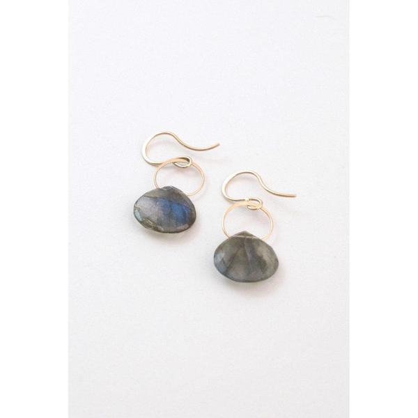 Melissa Joy Manning Labradorite Drop Earrings - 14K Gold Melissa Joy Manning Labradorite Drop Earrings - 14K Gold
