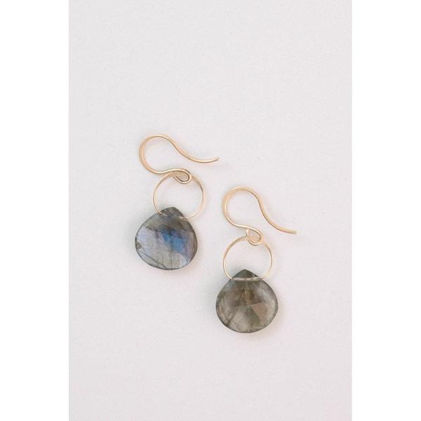 Melissa Joy Manning Labradorite Drop Earrings - 14K Gold Melissa Joy Manning Labradorite Drop Earrings - 14K Gold