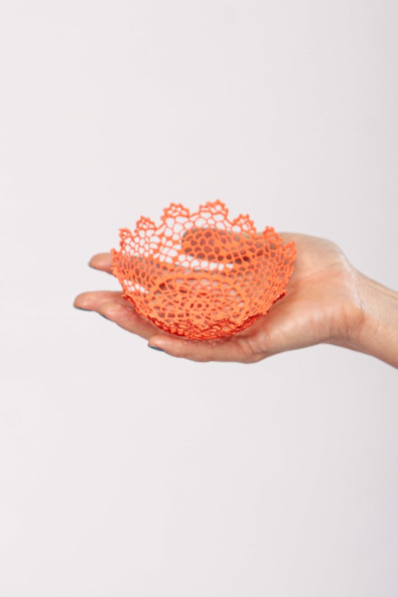 Neonette lace bowl - Peach 