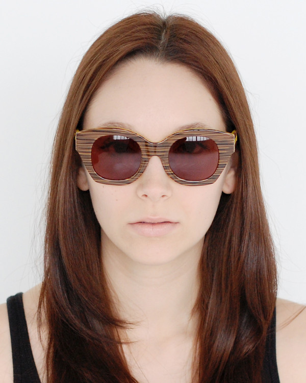 Karen Walker Soul Club in Wood Yellow | Garmentory display picture 1