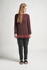 Delfina Balda Stone Sweater - Burgundy - Thumbnail 2