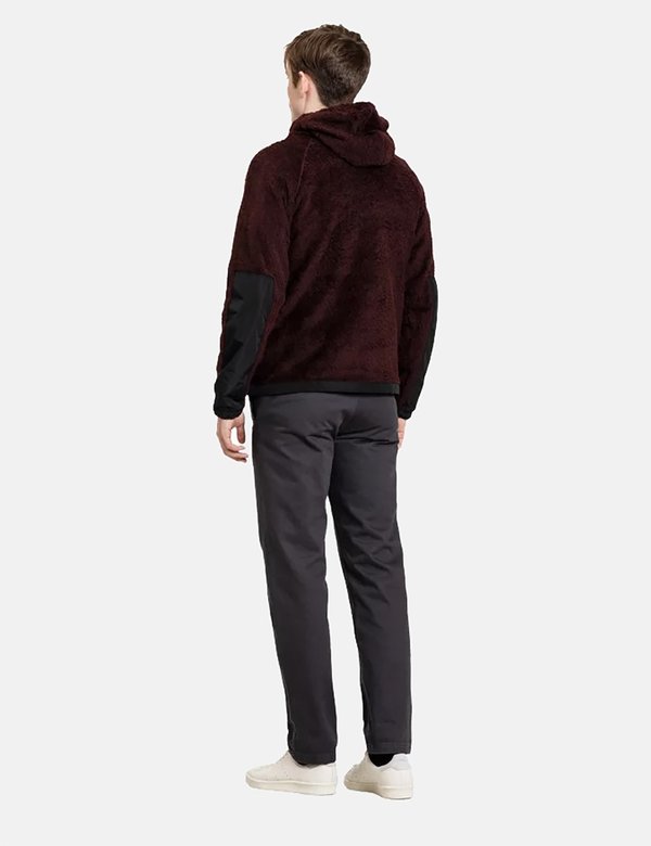 Norse Projects Tycho Hood Fleece - Mulberry Red Norse Projects Tycho Hood Fleece - Mulberry Red