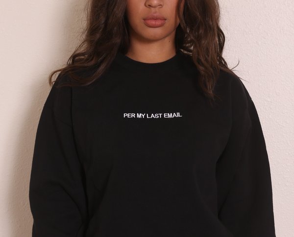 unisex "INTENTIONALLY __________." PER MY LAST Pullover - Black unisex "INTENTIONALLY __________." PER MY LAST Pullover - Black