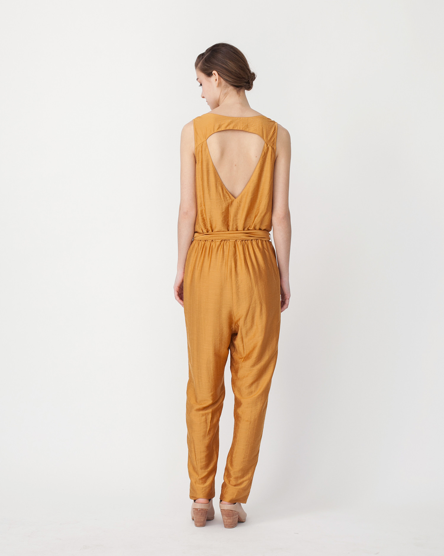 Sessun Victoire Jumpsuit in Mustard Garmentory