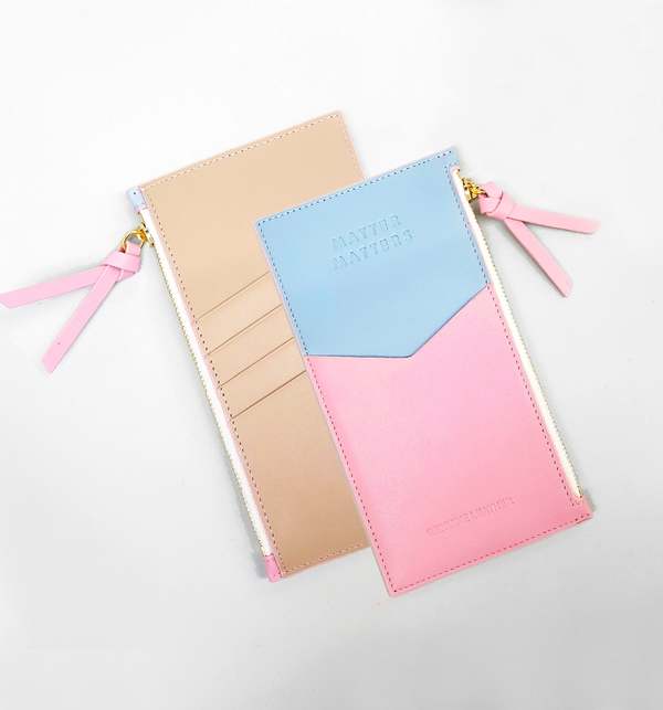 Matter Matters Mini Zipped Pouch - Pink/Baby Blue Matter Matters Mini Zipped Pouch - Pink/Baby Blue
