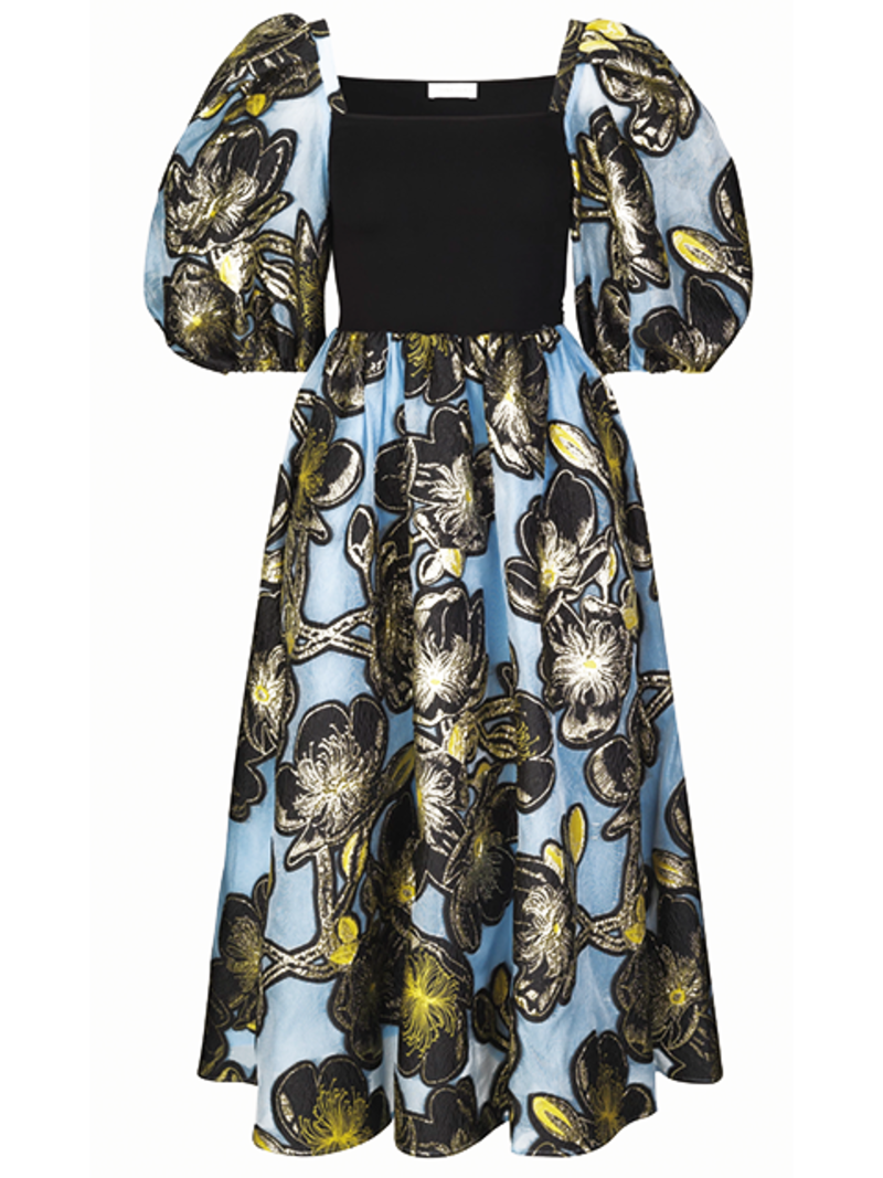 STINE GOYA Monika Organza Dress - Jasmine Gold | Garmentory