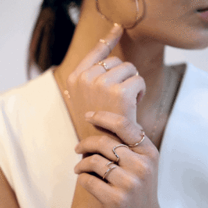 Shahla Karimi Subway Harlem to South Ferry Ring - 14k gold Shahla Karimi Subway Harlem to South Ferry Ring - 14k gold