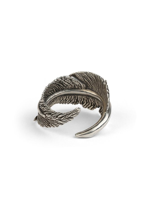 M. COHEN Silver Casted Feather Ring M. COHEN Silver Casted Feather Ring