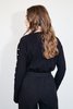 Nikki Chasin SIMA CREWNECK - BLACK CRINKLE - Thumbnail 4