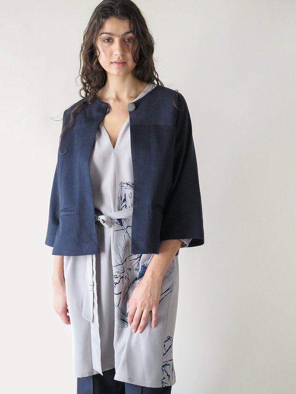 erica tanov ruby jacket - navy erica tanov ruby jacket - navy