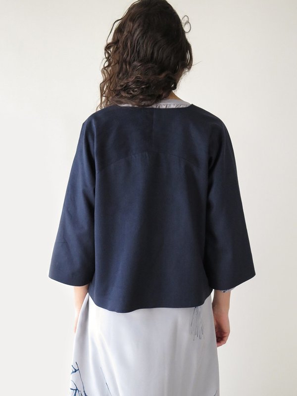 erica tanov ruby jacket - navy erica tanov ruby jacket - navy