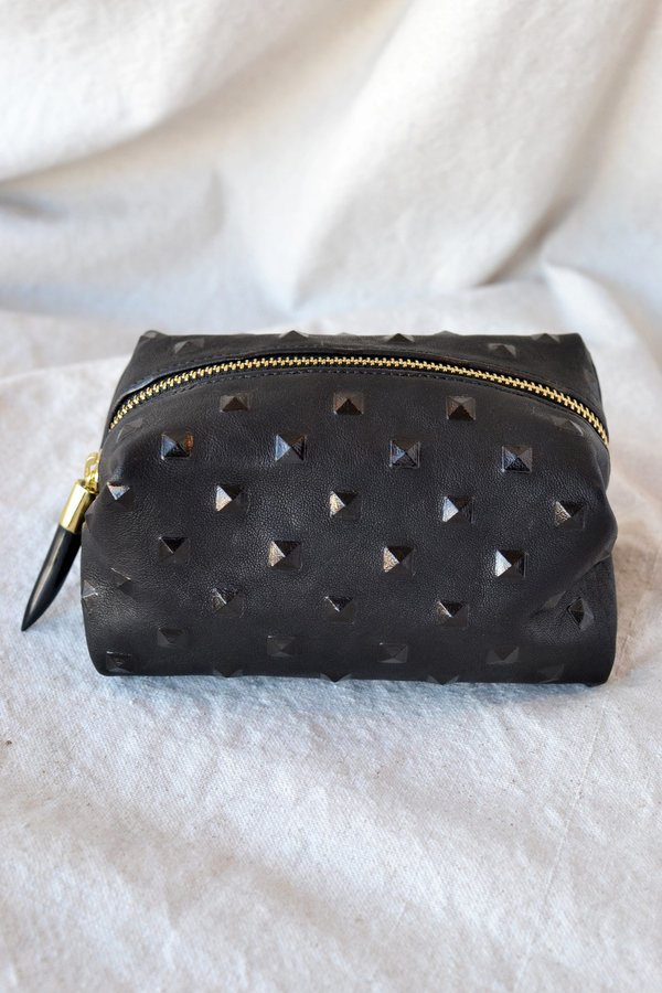 Kempton & Co Cosmetic Case - Black Studs Kempton & Co Cosmetic Case - Black Studs
