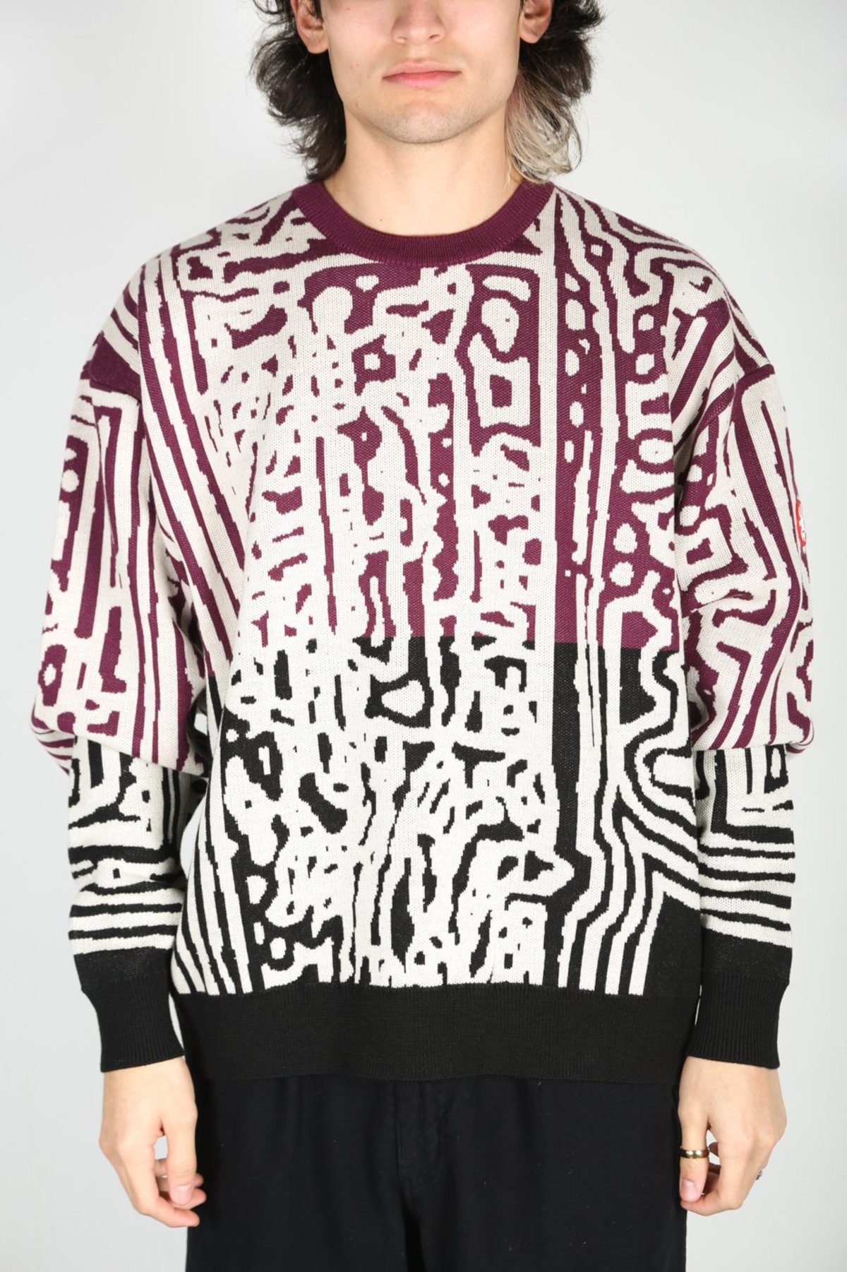 C.E cavempt 18SS MD LINKED KNIT L Black 公式通販