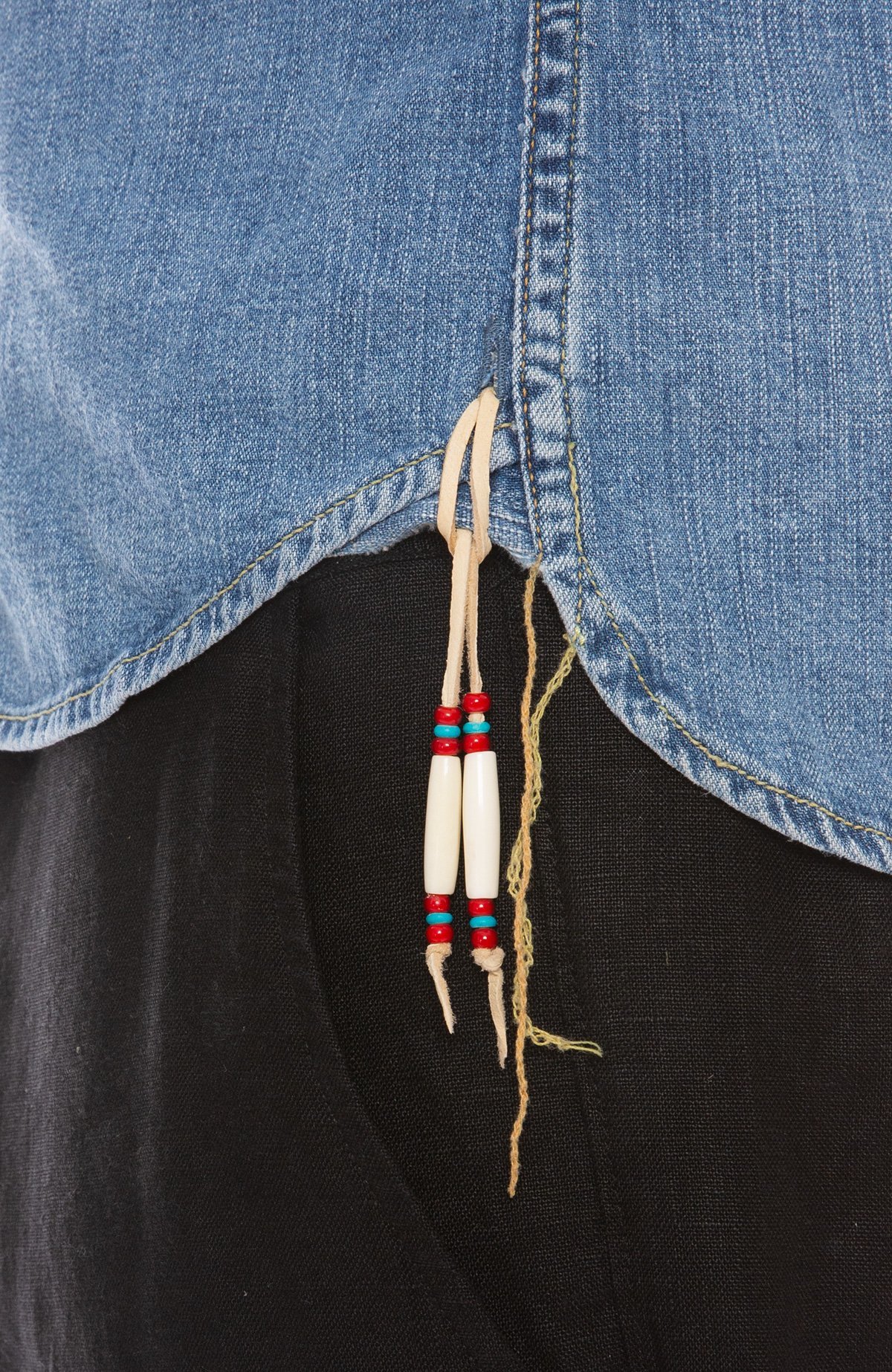 Remi Relief Denim Western Shirt - USED BLUE - Image 4 of 4