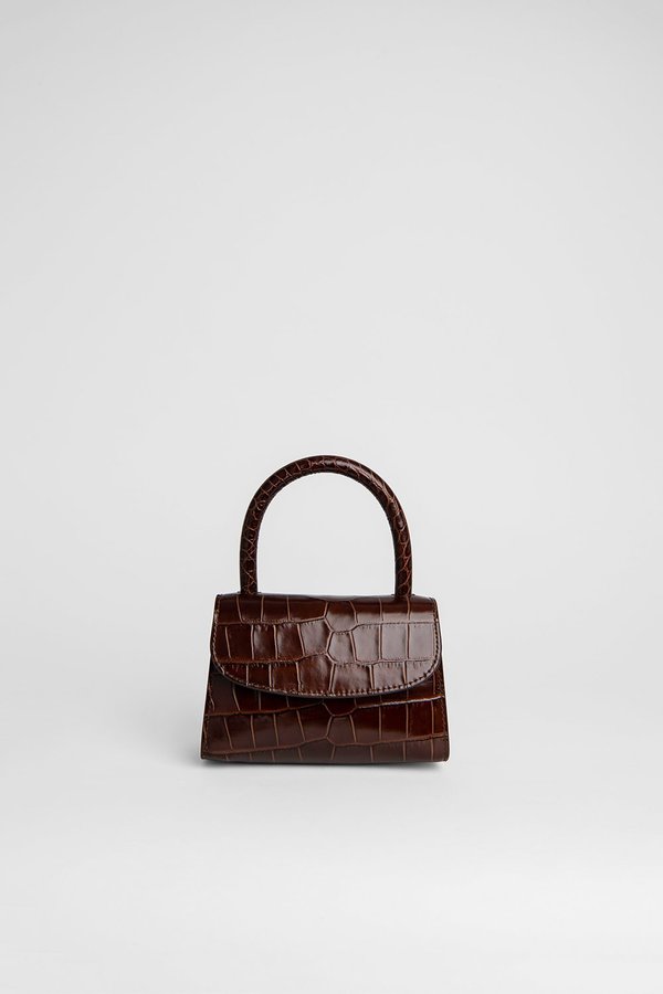ハンドバッグ by FAR HAND BAG (20CRMIRANEDSMA NUTELLA) BY-FAR-Mini-Bag-Nutella-Croco-