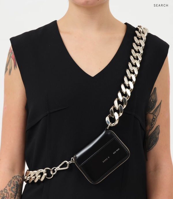 KARA Bike Wallet with chain in Black Void KARA Bike Wallet with chain in Black Void