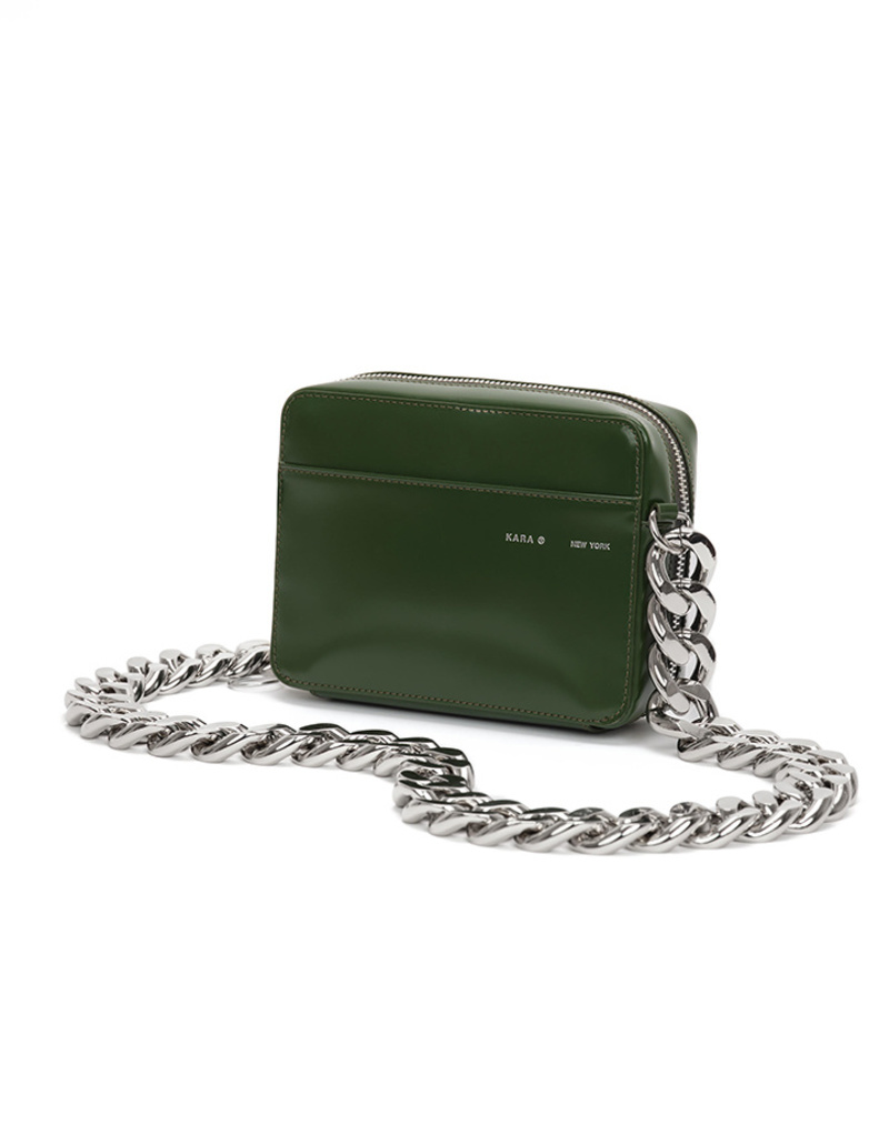 KARA Camera bag with bike chain in Green | Garmentory