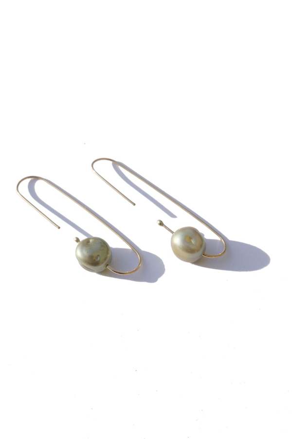 Jujumade Mint Baroque Pearl Earrings - Mint Jujumade Mint Baroque Pearl Earrings - Mint